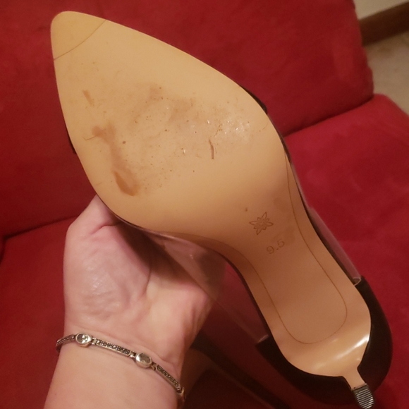 BCBGeneration stilettos sz 9.5 blk/clr - Picture 3 of 5